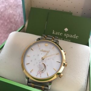 Kate Spade “Cheers” Silver Gold Watch
